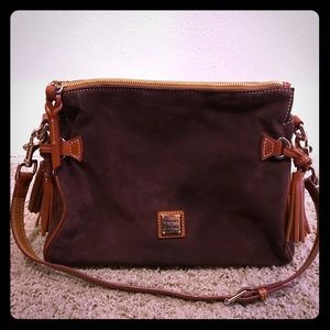 Dooney and Bourke suede hobo bag